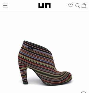 United Nude Fold HI skin MULTI elastic Booties sz 38 US 7.5 Designer Sleek Metro